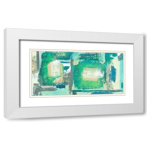 Crystalline White Modern Wood Framed Art Print with Double Matting by Alessio, Aprile