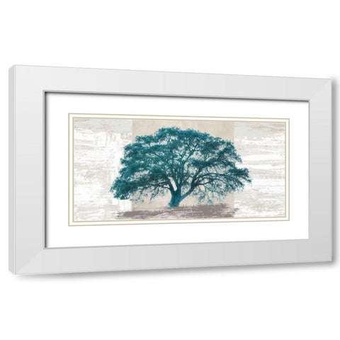 Octanium Tree Panel White Modern Wood Framed Art Print with Double Matting by Aprile, Alessio