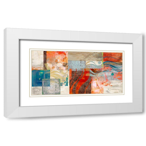 Summertime White Modern Wood Framed Art Print with Double Matting by King, Amber