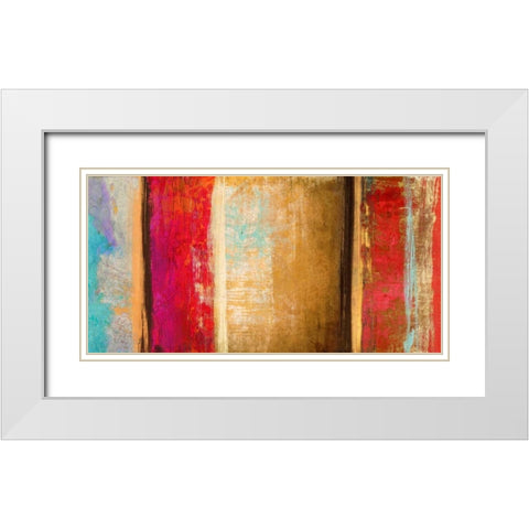 Juillet White Modern Wood Framed Art Print with Double Matting by Baron, Alphonse