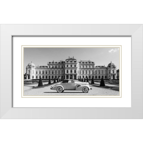 At Belvedere Palace, Vienna White Modern Wood Framed Art Print with Double Matting by Gasoline Images