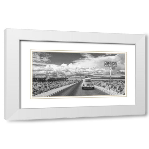 Wandering in the USA White Modern Wood Framed Art Print with Double Matting by Gasoline Images