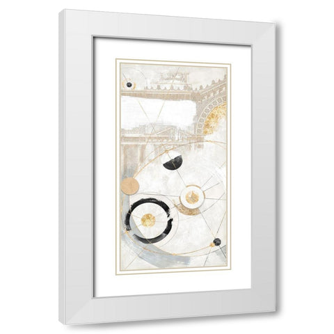 Equilibrio White Modern Wood Framed Art Print with Double Matting by Arturo, Armenti