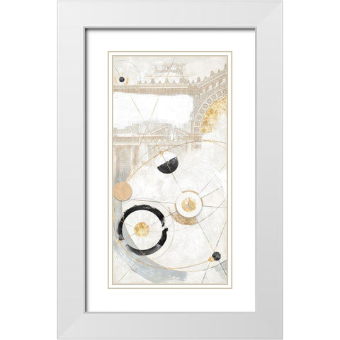 Equilibrio White Modern Wood Framed Art Print with Double Matting by Arturo, Armenti