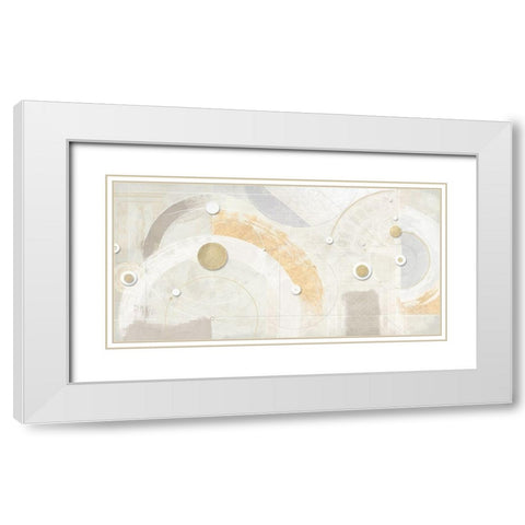 Corpi gravitazionali White Modern Wood Framed Art Print with Double Matting by Armenti, Arturo