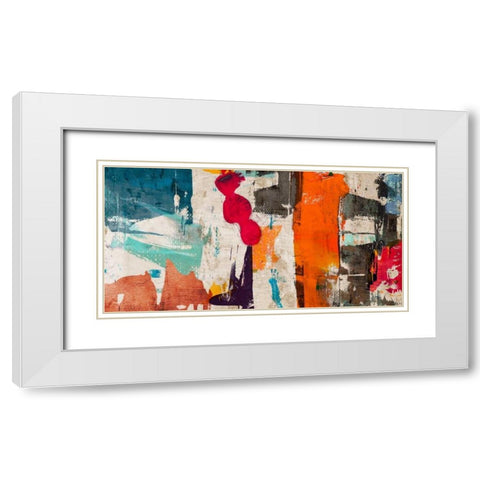 Colors Royale White Modern Wood Framed Art Print with Double Matting by Munson, Anne