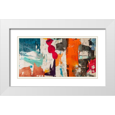 Colors Royale White Modern Wood Framed Art Print with Double Matting by Munson, Anne