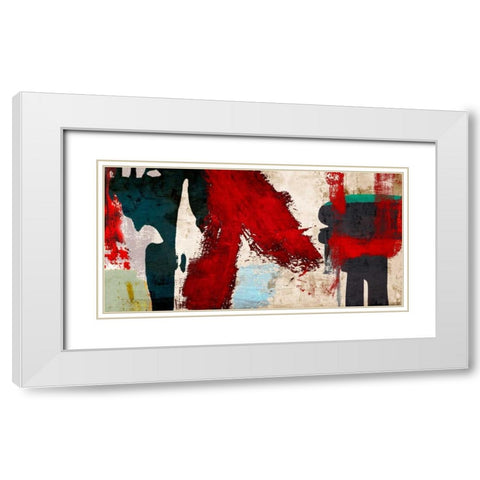 Eccentric Motion White Modern Wood Framed Art Print with Double Matting by Munson, Anne