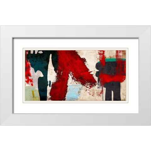 Eccentric Motion White Modern Wood Framed Art Print with Double Matting by Munson, Anne