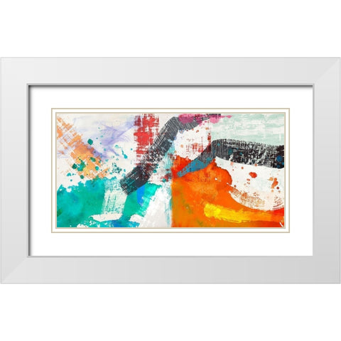 Blinking White Modern Wood Framed Art Print with Double Matting by Anne, Munson