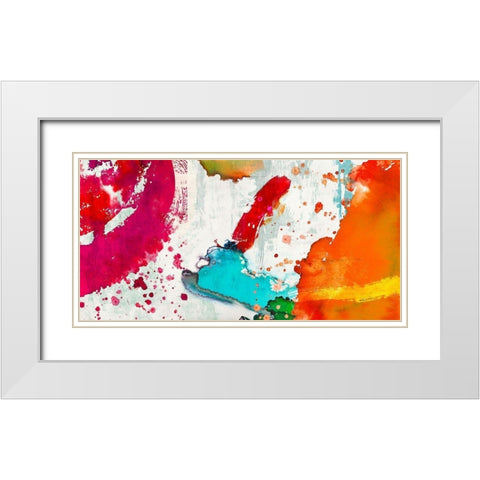 Eptafluo White Modern Wood Framed Art Print with Double Matting by Anne, Munson