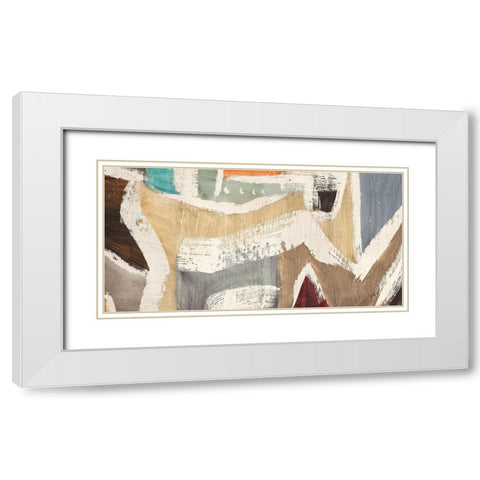 Comfort Zone Variation White Modern Wood Framed Art Print with Double Matting by Munson, Anne