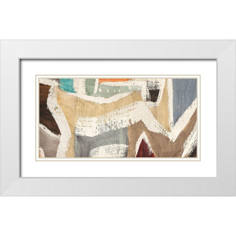 Comfort Zone Variation White Modern Wood Framed Art Print with Double Matting by Munson, Anne