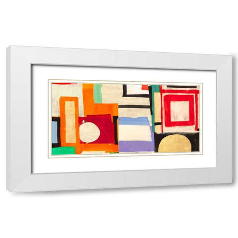 Ships Sailing Quietly White Modern Wood Framed Art Print with Double Matting by Bacci, Leonardo