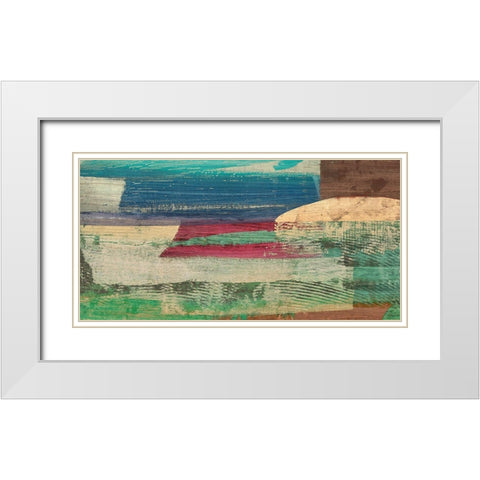 Early Morning on the Enchanted Lagoon White Modern Wood Framed Art Print with Double Matting by Leonardo, Bacci