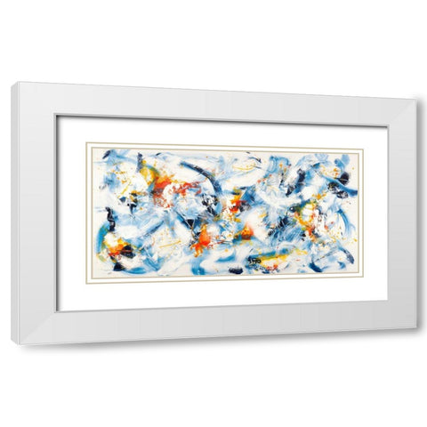 Gestures in Motion White Modern Wood Framed Art Print with Double Matting by Ferri, Bob
