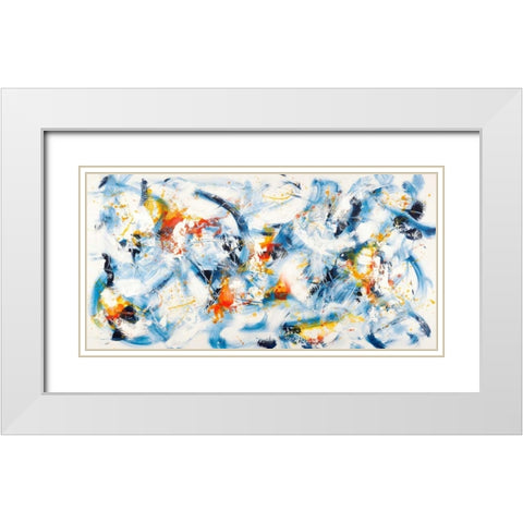 Gestures in Motion White Modern Wood Framed Art Print with Double Matting by Ferri, Bob