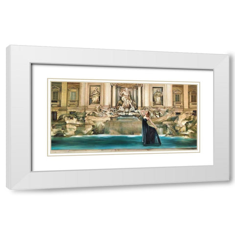 Dolce Vita White Modern Wood Framed Art Print with Double Matting by Benson, Pierre