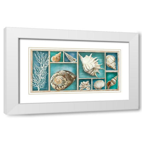 Collection of Memories White Modern Wood Framed Art Print with Double Matting by Broome, Ted
