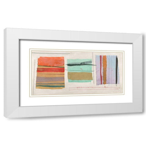 Feeling Happy White Modern Wood Framed Art Print with Double Matting by Viola, Bertel