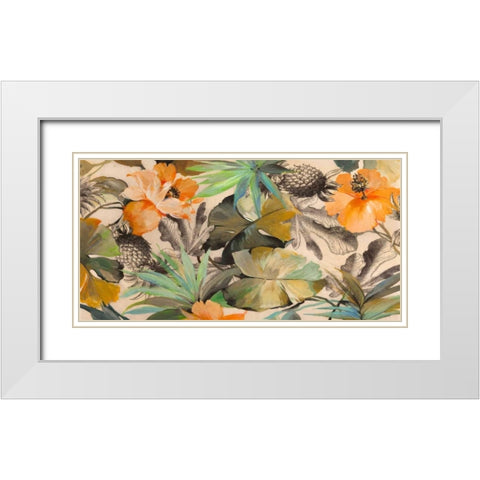 Wild Ibiscus White Modern Wood Framed Art Print with Double Matting by Grant, Eve C.