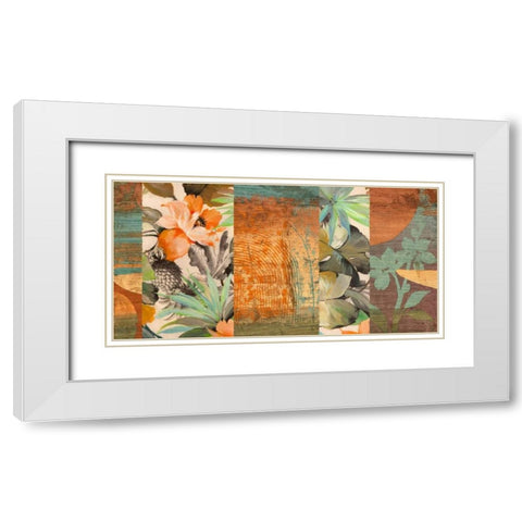 Jungle I White Modern Wood Framed Art Print with Double Matting by Grant, Eve C.