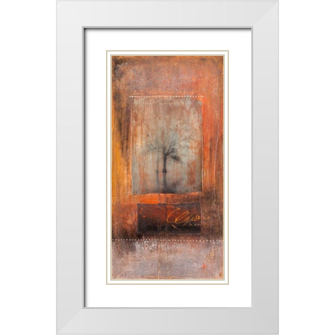 Spiritus Mundi White Modern Wood Framed Art Print with Double Matting by Simoncelli, Charaka