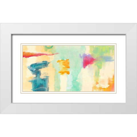 Colorama White Modern Wood Framed Art Print with Double Matting by Olin, Chaz