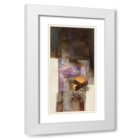 Senza titolo White Modern Wood Framed Art Print with Double Matting by Censini