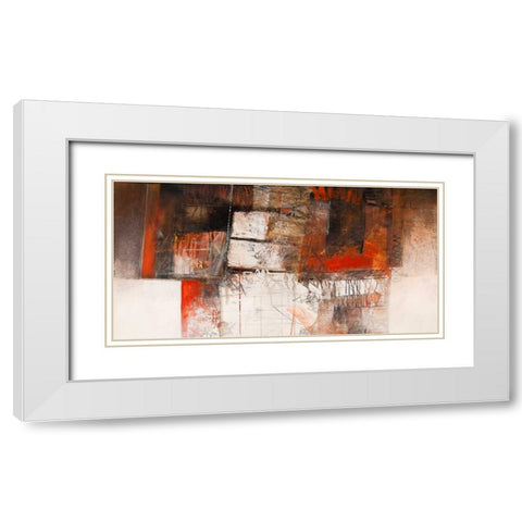 Attese White Modern Wood Framed Art Print with Double Matting by Censini, Giuliano