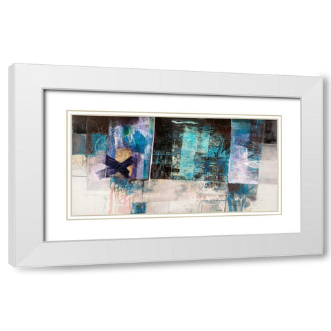 Cieli ed oceani White Modern Wood Framed Art Print with Double Matting by Censini, Giuliano