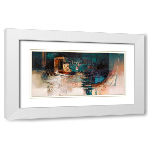 Sogni di giada White Modern Wood Framed Art Print with Double Matting by Censini, Giuliano