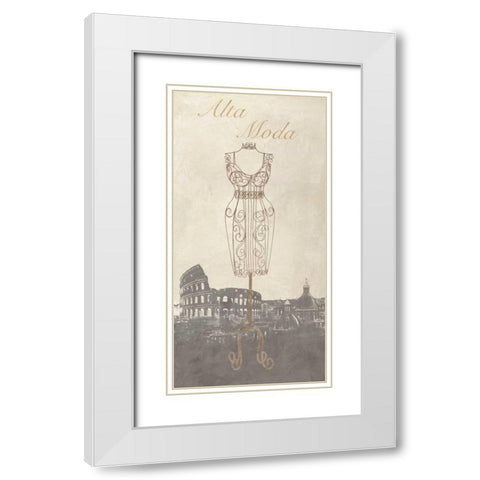 Alta Moda White Modern Wood Framed Art Print with Double Matting by Dellal, Remy