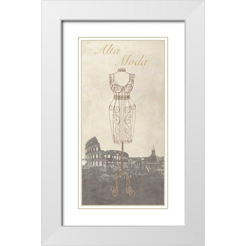Alta Moda White Modern Wood Framed Art Print with Double Matting by Dellal, Remy