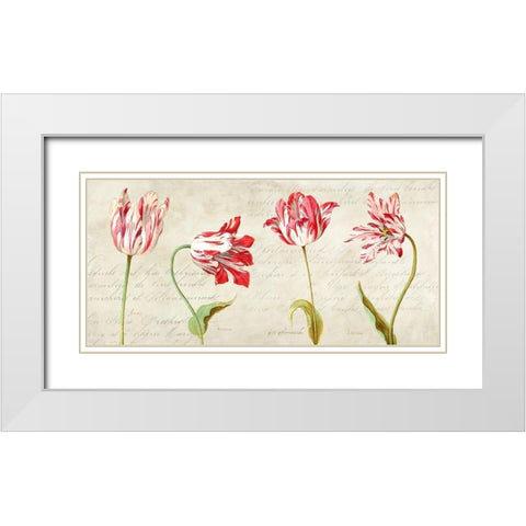 Botaniques Moderne White Modern Wood Framed Art Print with Double Matting by Dellal, Remy