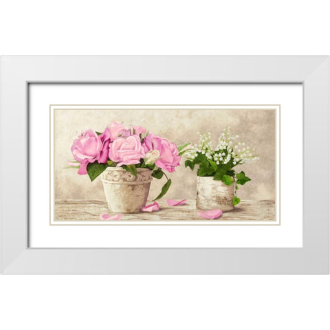 So French White Modern Wood Framed Art Print with Double Matting by Dolci, Elena