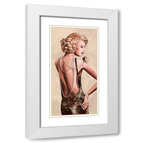 Red Carpet White Modern Wood Framed Art Print with Double Matting by Duval, Sonya