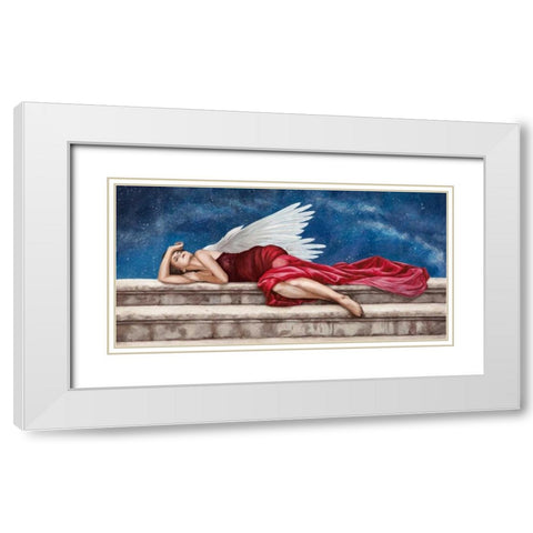 Under a Starry Night White Modern Wood Framed Art Print with Double Matting by Duval, Sonya