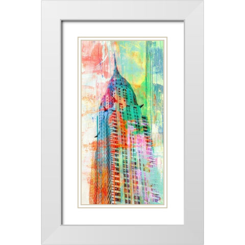 The Skyscraper 2.0 White Modern Wood Framed Art Print with Double Matting by Chestier, Eric