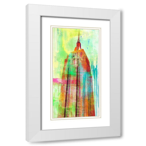 The Building 2.0 White Modern Wood Framed Art Print with Double Matting by Chestier, Eric