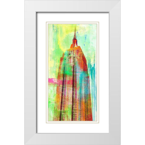 The Building 2.0 White Modern Wood Framed Art Print with Double Matting by Chestier, Eric