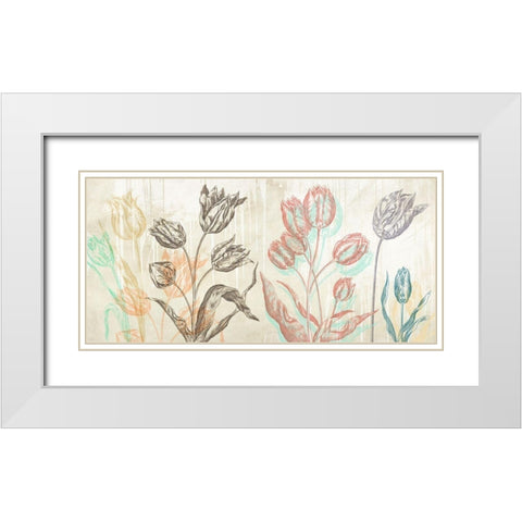 Botaniques Cochin 1 (coleurs) White Modern Wood Framed Art Print with Double Matting by Eric, Chestier