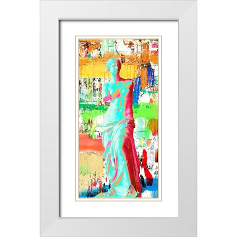 Venus de Milo 2.0 White Modern Wood Framed Art Print with Double Matting by Eric, Chestier