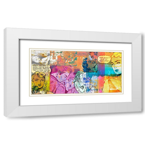 Passion White Modern Wood Framed Art Print with Double Matting by Chestier, Eric
