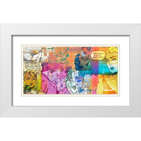 Passion White Modern Wood Framed Art Print with Double Matting by Chestier, Eric