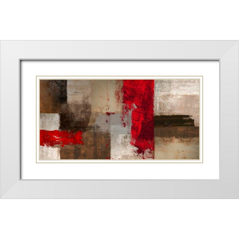Attitude White Modern Wood Framed Art Print with Double Matting by Falcone, Ruggero