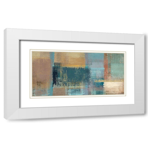 Chromatic Horizon White Modern Wood Framed Art Print with Double Matting by Ruggero, Falcone
