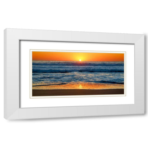 Sunset impression, Leeuwin National Park, Australia White Modern Wood Framed Art Print with Double Matting by Krahmer, Frank