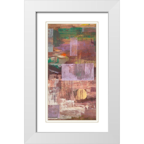 Kaleidos II White Modern Wood Framed Art Print with Double Matting by Corrado, Italo