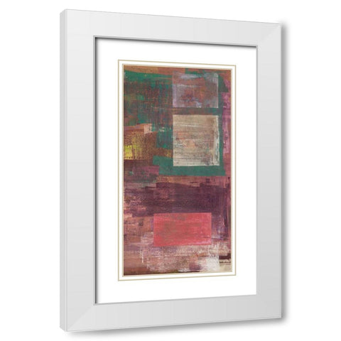 Kaleidos III White Modern Wood Framed Art Print with Double Matting by Corrado, Italo